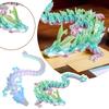 3D Printed Crystal Dragon Articulated Dragon Fidget Toy Cherry Blossom Dragon Home Office Decor Birthday Gift For Boys