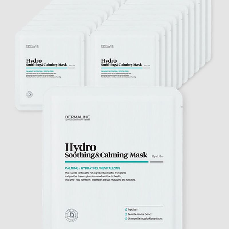 DERMALINE Hydro Soothing & Calming Mask Pack Set (20 Sheets) Hydro Soothing & Calming Mask Pack Set (20 Sheets)