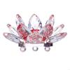 62KD Glass Lotus Flower Stand Tea Light Holder Candlestick Wedding Decorations