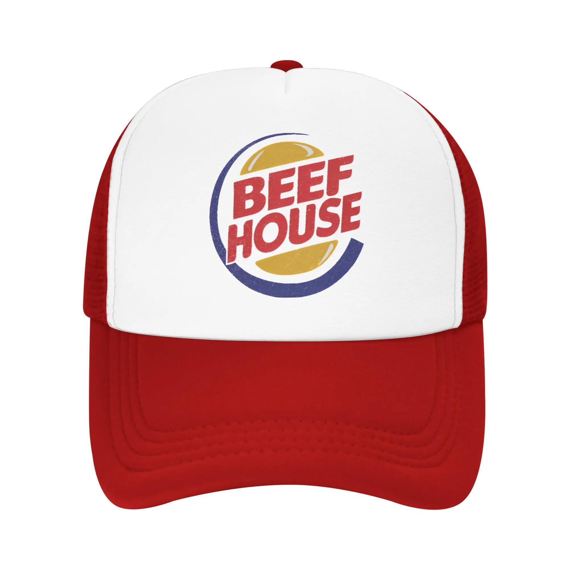 Beef House Casual Sun Hats For Women Unisex Summer  Hiking Fishing Baseball Cap Street Style Sunscreen Trucker Hat One Size