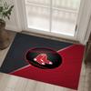 Boston Red Sox Design Křišťálový Sametový Koberec Útulný Ne?Protiskluzová tištěná předložka do ložnice, obývacího pokoje, předsíně