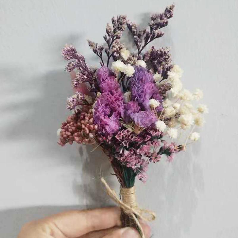 Mini Bouquet, Home Car Decoration, Christmas Pendant, Wedding Souvenir, Dried Flowers, Immortal Flower Bouquet
