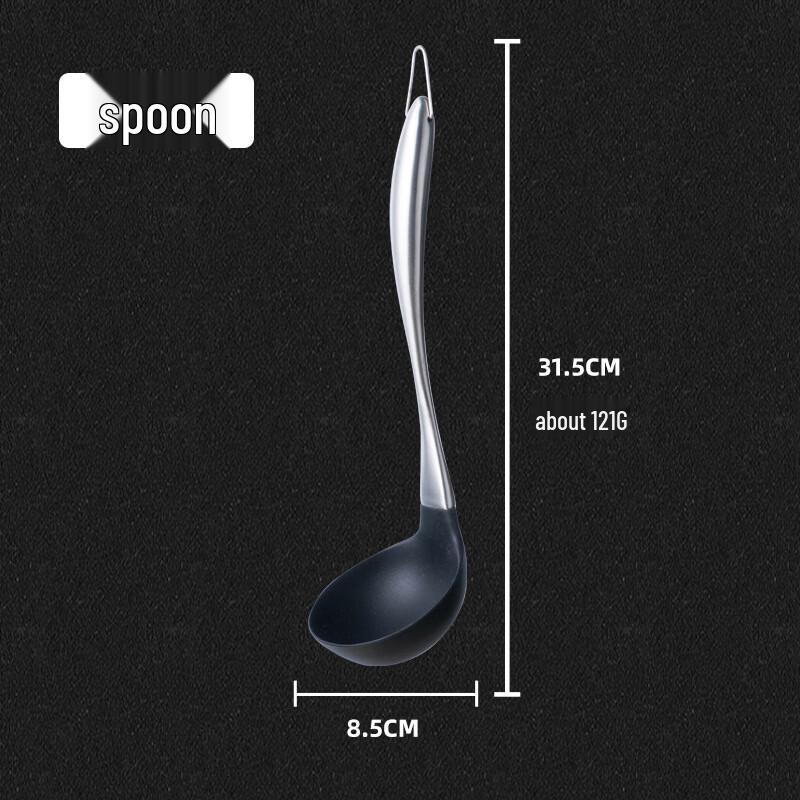 ZISIZ Stainless Steel Hollow Handle Kitchen Utensil Set