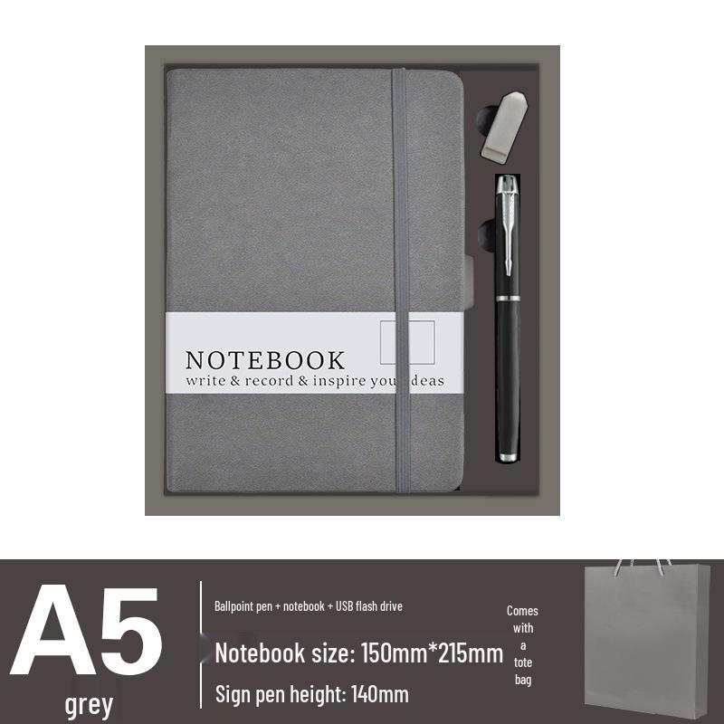 High-End Business Gift Set: Notebook & Insulated Cup Memento for Client Events