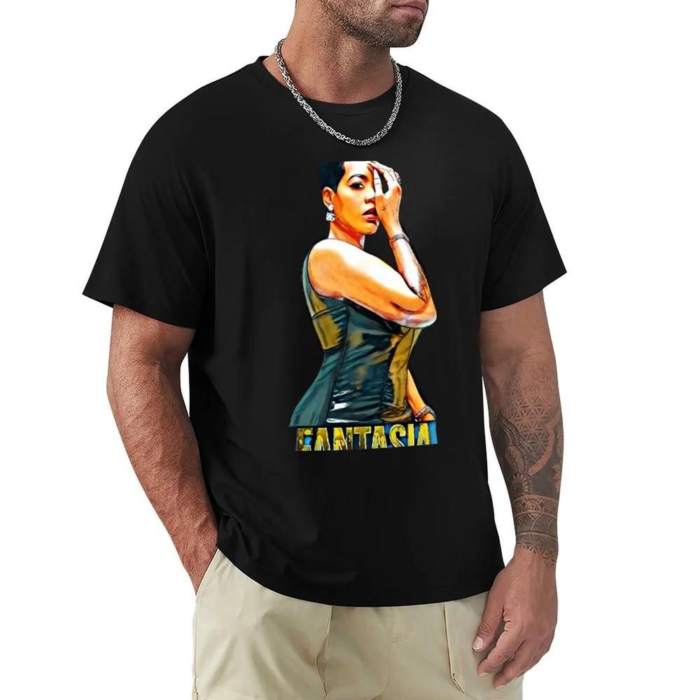Fantasia Barrino T-shirt cute tops blacks funnys oversizeds mens plain t shirts Unisex T-Shirt L