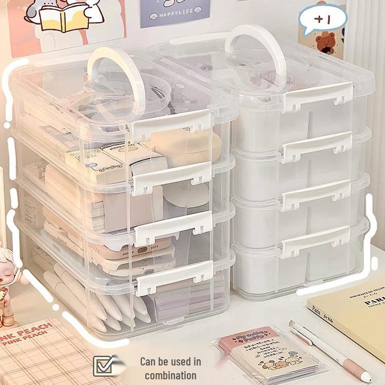 Storage Box for Toy Building Block Parts and Small Particles