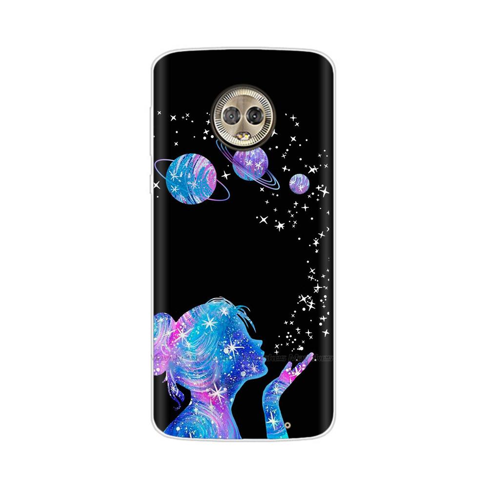 For Moto G6 Play Case TPU Soft Paint Animal Silicone Clear Cover for Motorola Moto G6 Play Plus G6Play Cases Protective Shell