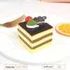 Simulated Cake Model Fridge Magnet: Soft PU Fake Cream with Fruit Display