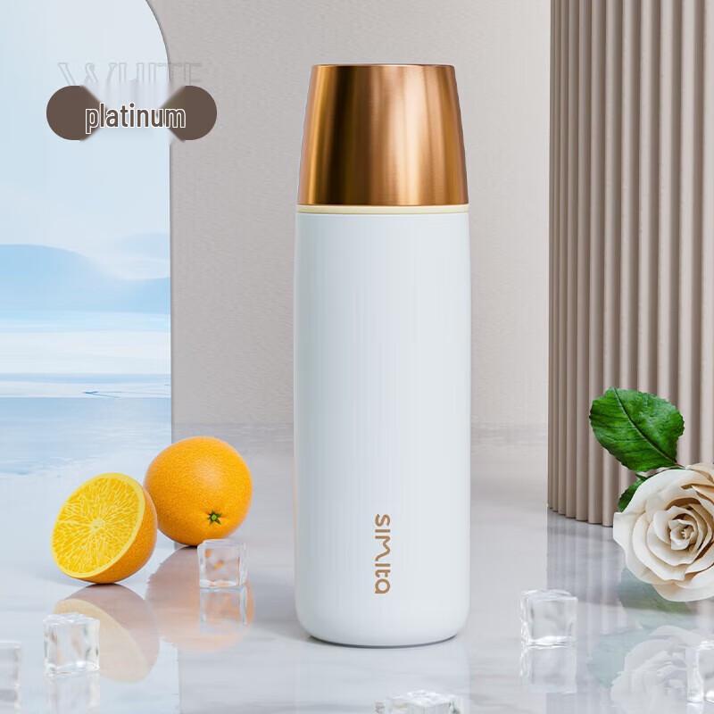 Simita 316L Stainless Steel Double-Lid Tea Infuser Mug