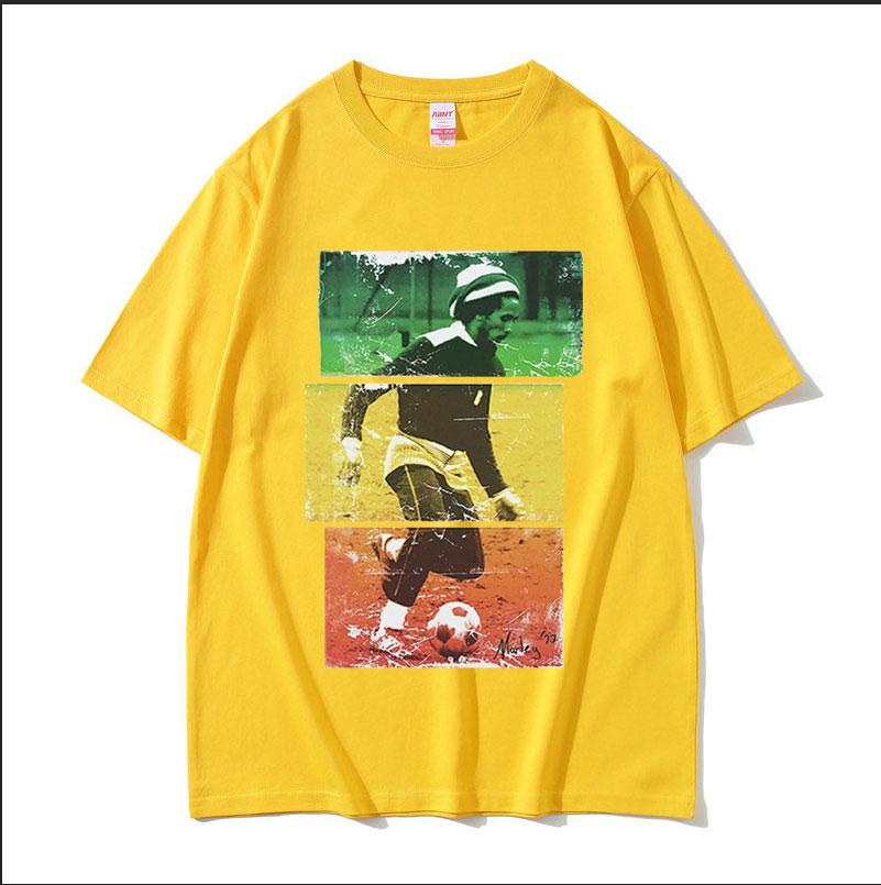 

Reggae Bob Marley Football Graphic TShirt Unisexs Retro Fashion High Quality Tshirts Hip Hop Oversized Cotton T Shirt Streetwear 4XL