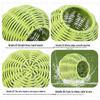 Hanging Rattan Bird & Squirrel Nest with Plastic Cage - Cozy Sleep Spot for Small Pets
