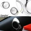 2x Interior A-pillar Speaker Decor Ring Cover Trim for Ford Mustang 2015+ Chrome