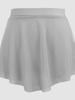 Women's Elastic Waist Hip-Hugging Dance Skirt - Short Ballet Practice with Side Slits
