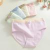 5pcs Cute Cotton Panties Stripes Women Underwear Elastic Strawberry Brief  Girls