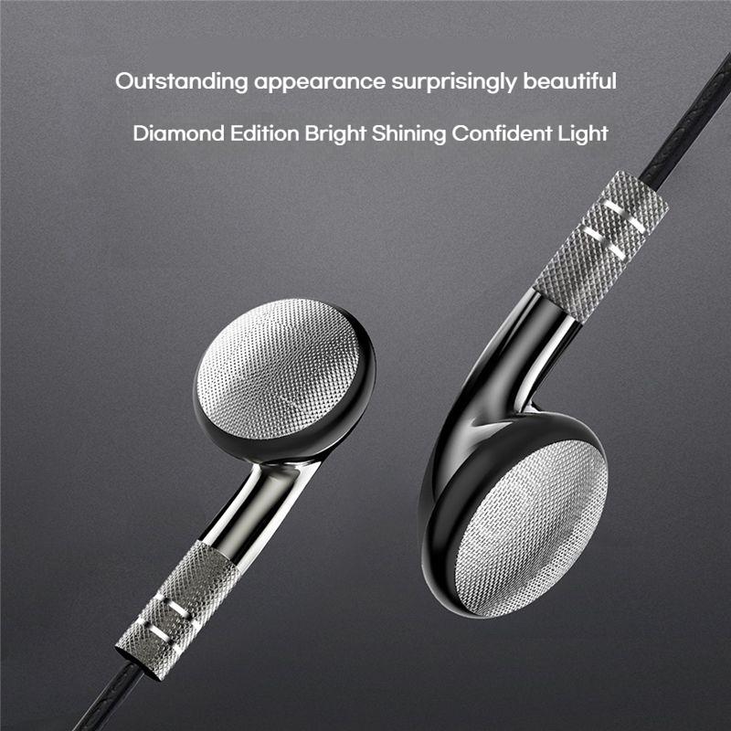 9D Surround Bass Wired Control Earphones 3.5mm In-Ear Headphones For IOS Earbuds with HD Mic Headsets Sports Gaming Handsfree