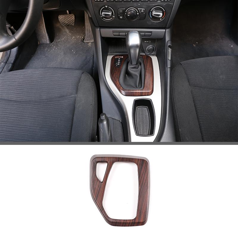 

ABS Carbon Fiber Car Styling Console Gear Panel Frame Console Gear Shift Panel Cover Trim for BMW X1 E84 2010-2015 Accessories
