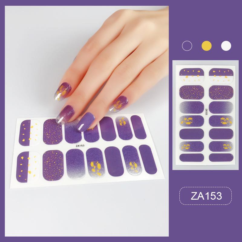 ZA Nail Sticker Full Nail Patch Nail Film Nail Film Nail Sticker Nail Tools Durable Waterproof Hand
