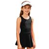 Girls Workout Tennis Dress U Neck Sleeveless Racerback Sundress Solid Color Golf Sports Dresses