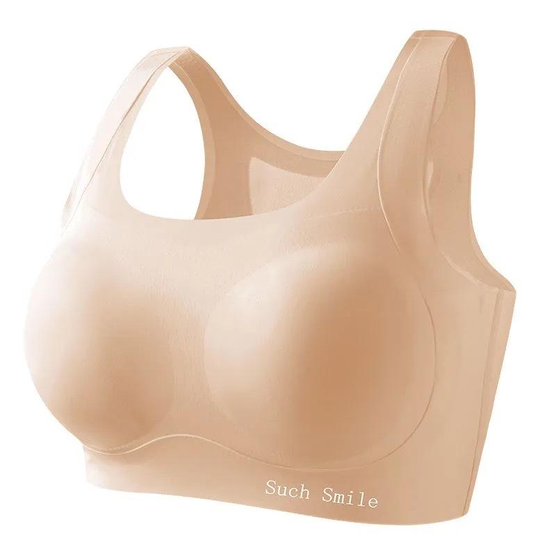 Женский бесшовный дышащий спортивный топ - Ударопрочный и предотвращающий выпирание M (33-40 kg)