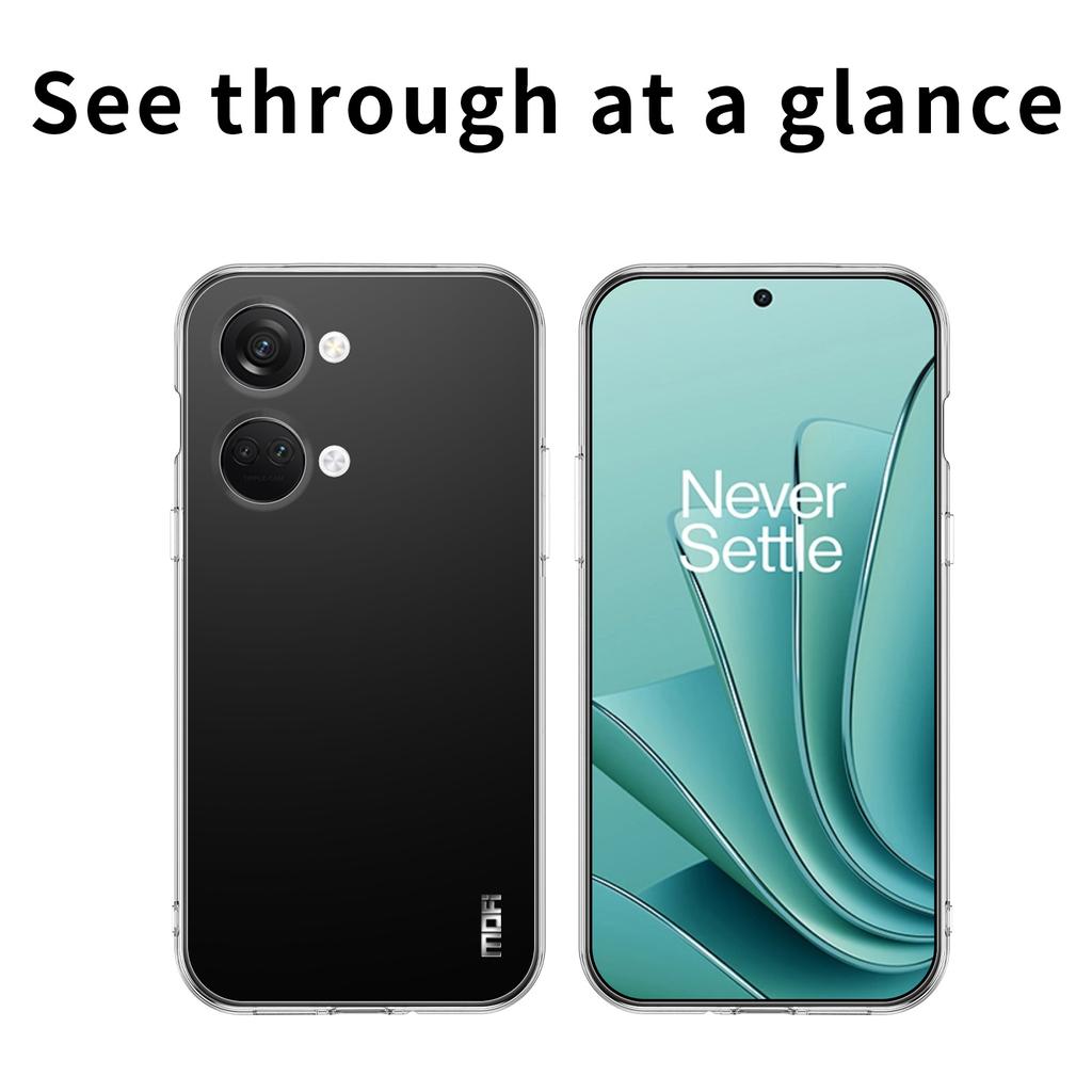 MOFI Soft TPU Phone Cover for OnePlus Nord 3 5G/Ace 2V Drop Resistant Transparent Case
