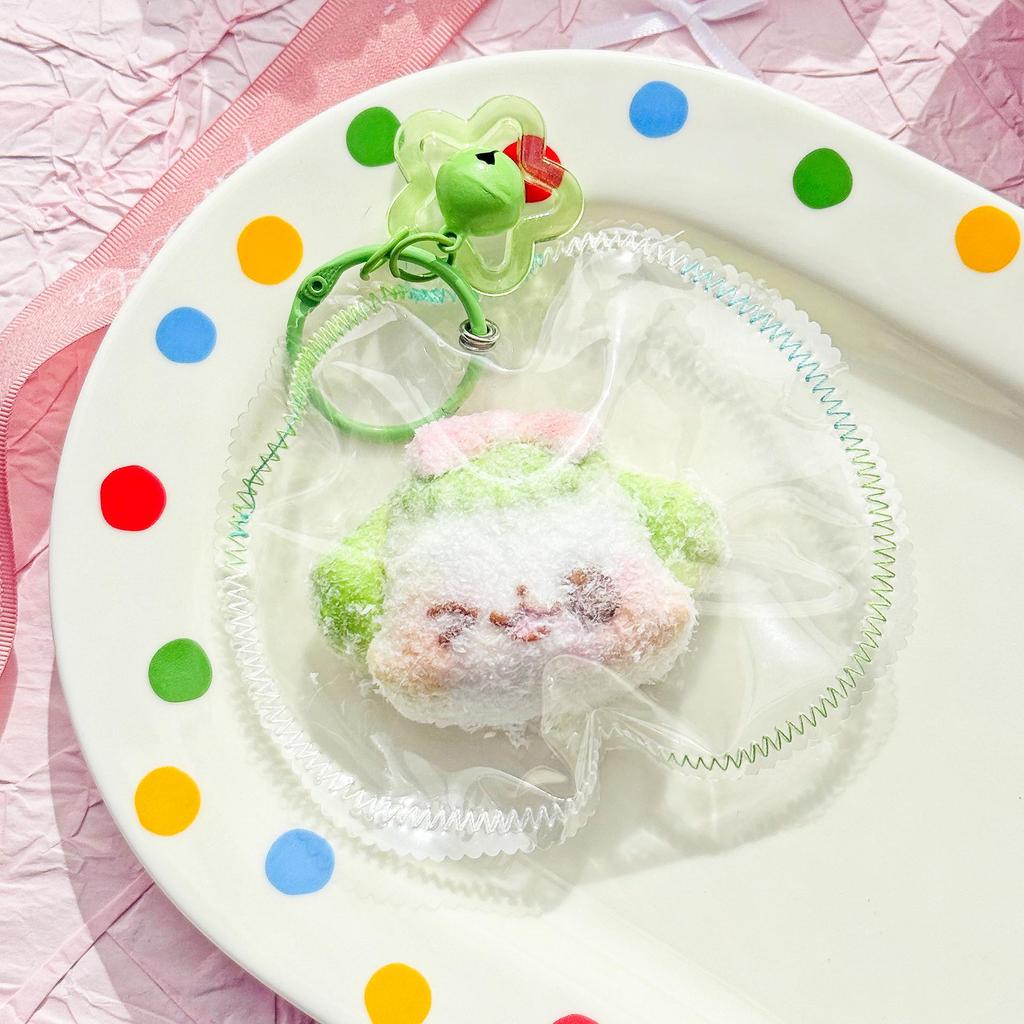 Silicone Animal Head Pendant Pinch Toy - Vintage Cream Clay Decompression Accessory