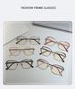New Fashionable Flat Mirror Retro Metal Frame Optical Mirror Men's And Women's Anti Blue Light Glasses 66603