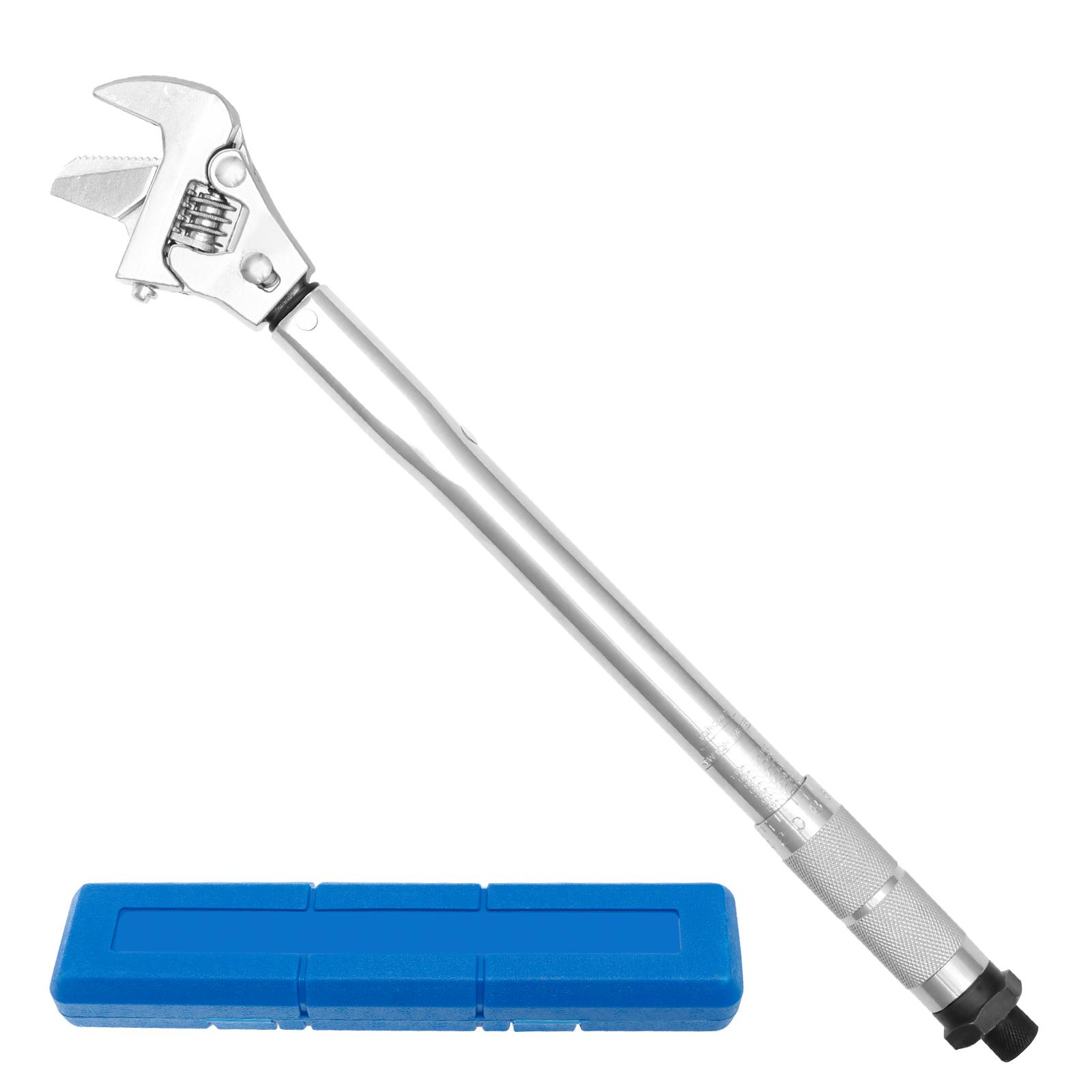 

Алюминиевый динамометрический ключ 43 мм с открытым зевом, регулируемый, 19–110 Н·м, инструмент для ремонта HVAC, автомобильный ремонт серебряный