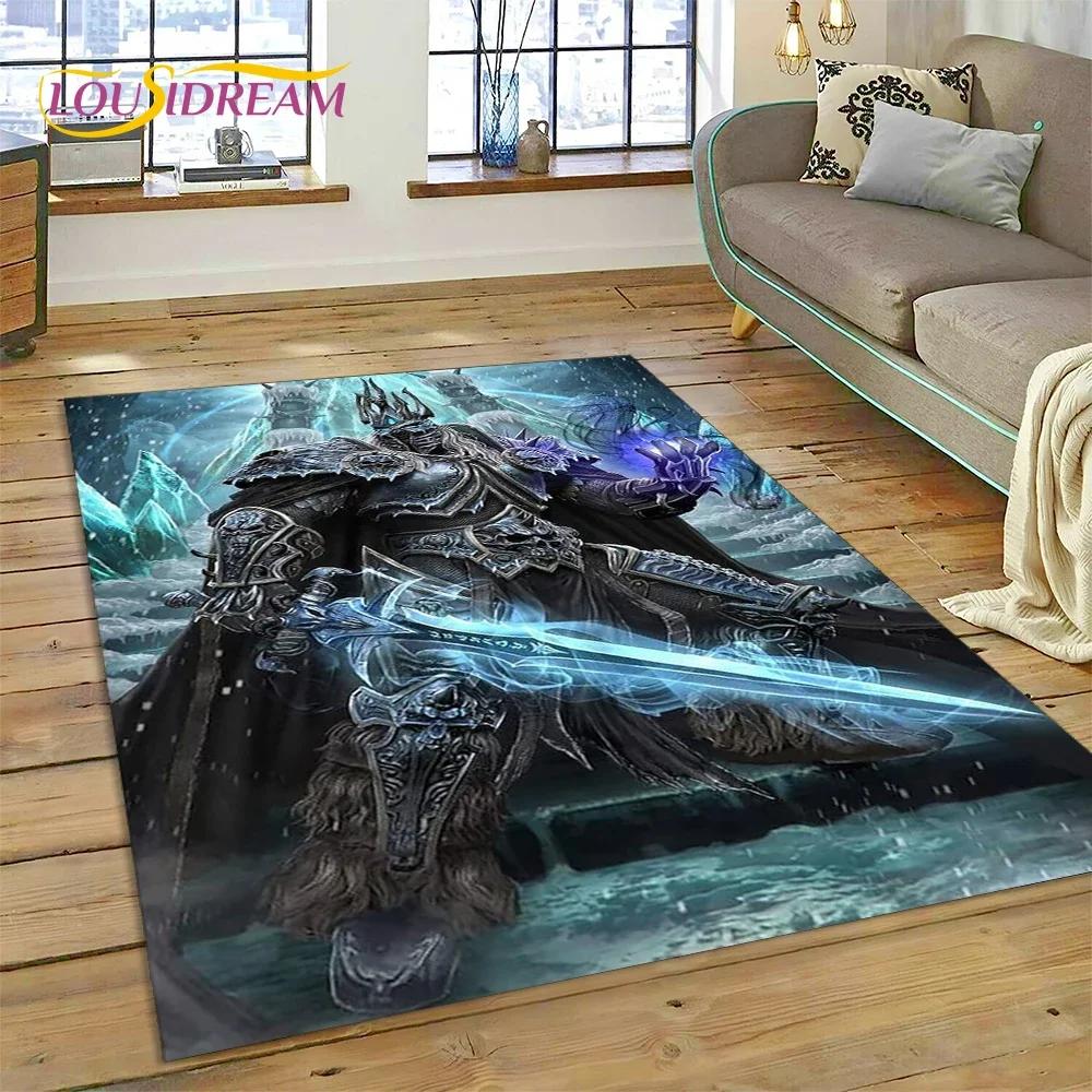 WOW, World of Warcraft Demon Hunter, Lich King Game Carpet Rug for Bedroom Living Room Home Sofa Decoration,Kid Decor Floor Mat