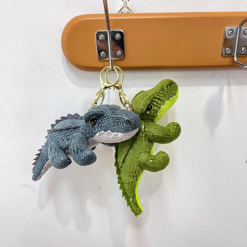 Cartoon Ugly and Cute Hamburger Capybard Dinosaur Plush Pendant Schoolbag Couple Keychain Boutique Doll Grab Machine Doll