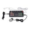 Voice Changer Live Sound Card Portable Voice Disguiser with Bluetooth DJ Controller for Live Streaming Singing Gaming