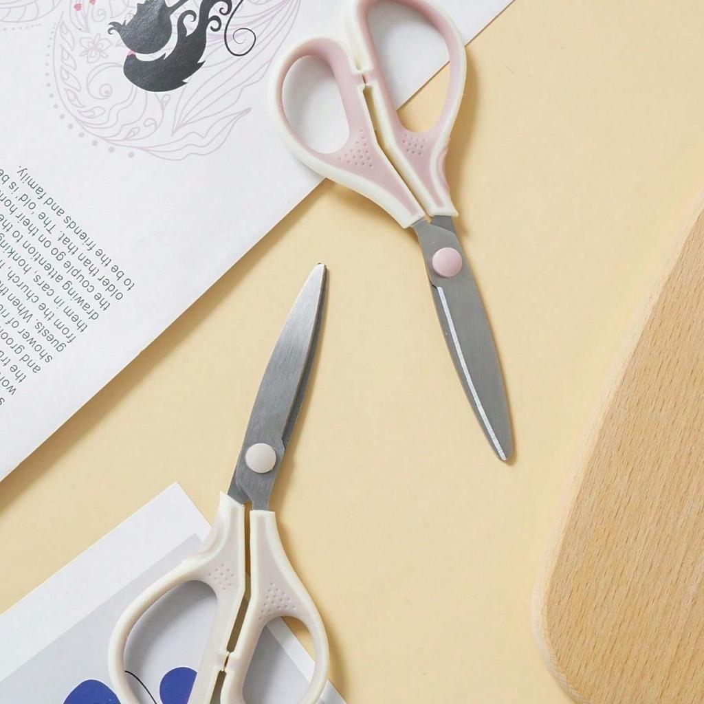 Durable Multi-functional Stainless Steel Scissors Portable for School Office Home Use - Versatile Cutting Tool Stationery