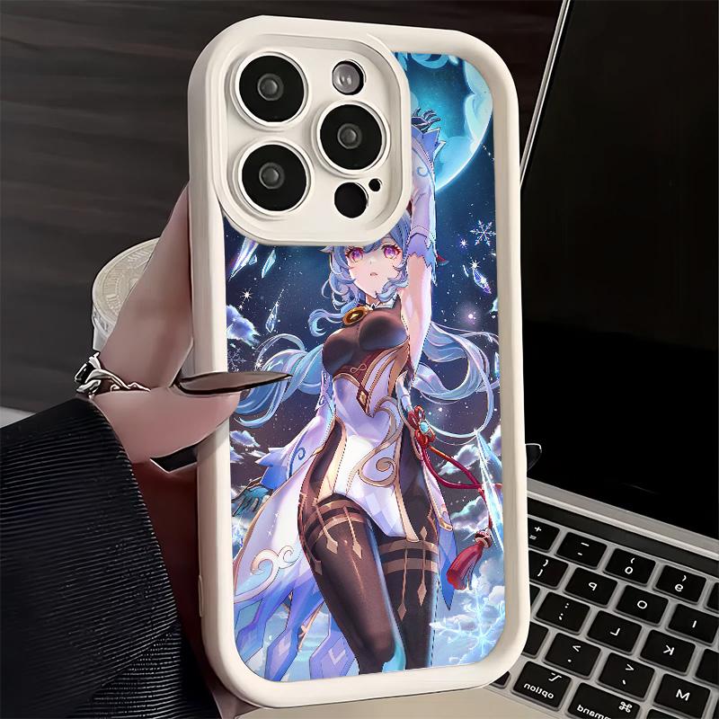 Phone Case for iPhone 17 Air 16E 15 16 Pro Max Genshin Impact Ganyu Cover 14 Plus 13 12 Mini Soft Shell Silicone Fundas