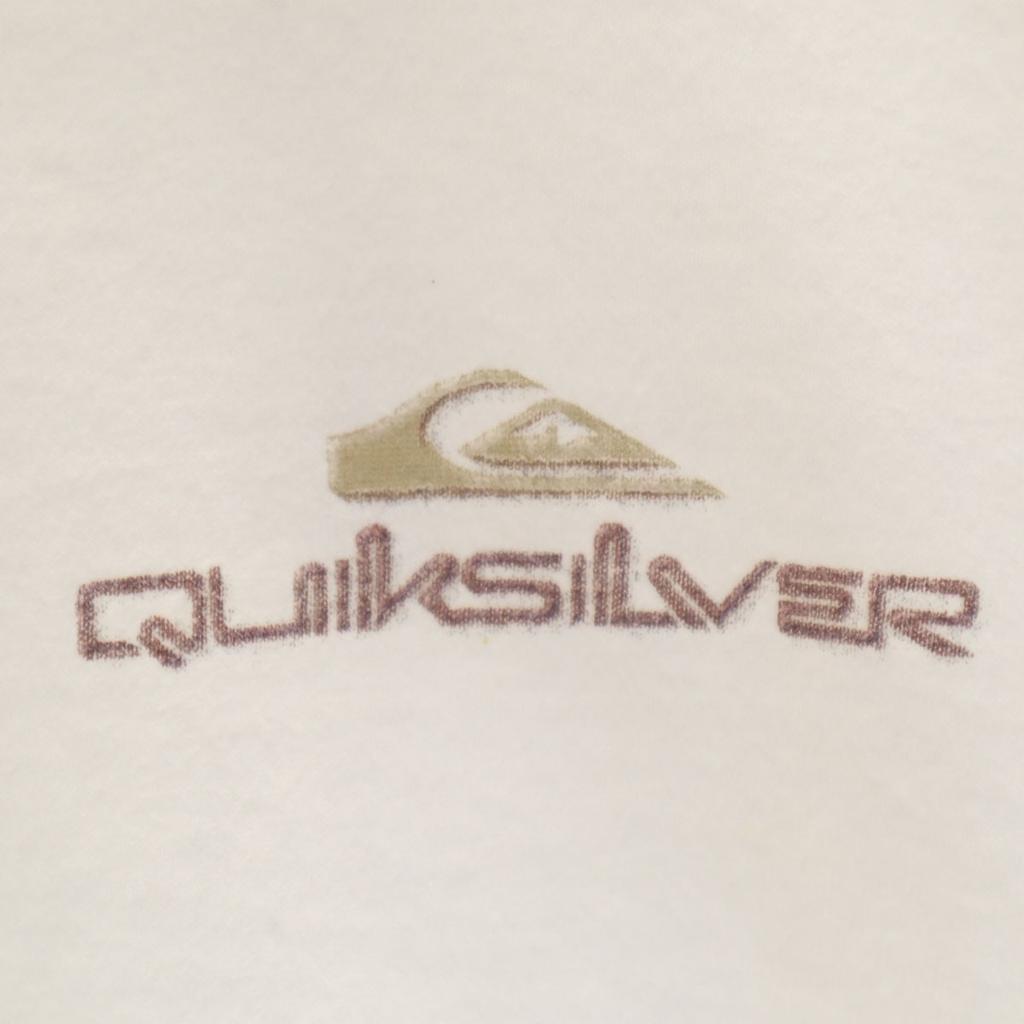 Quiksilver Made in USA Back logo Short sleeve T-shirt L Single stitch Men's Used