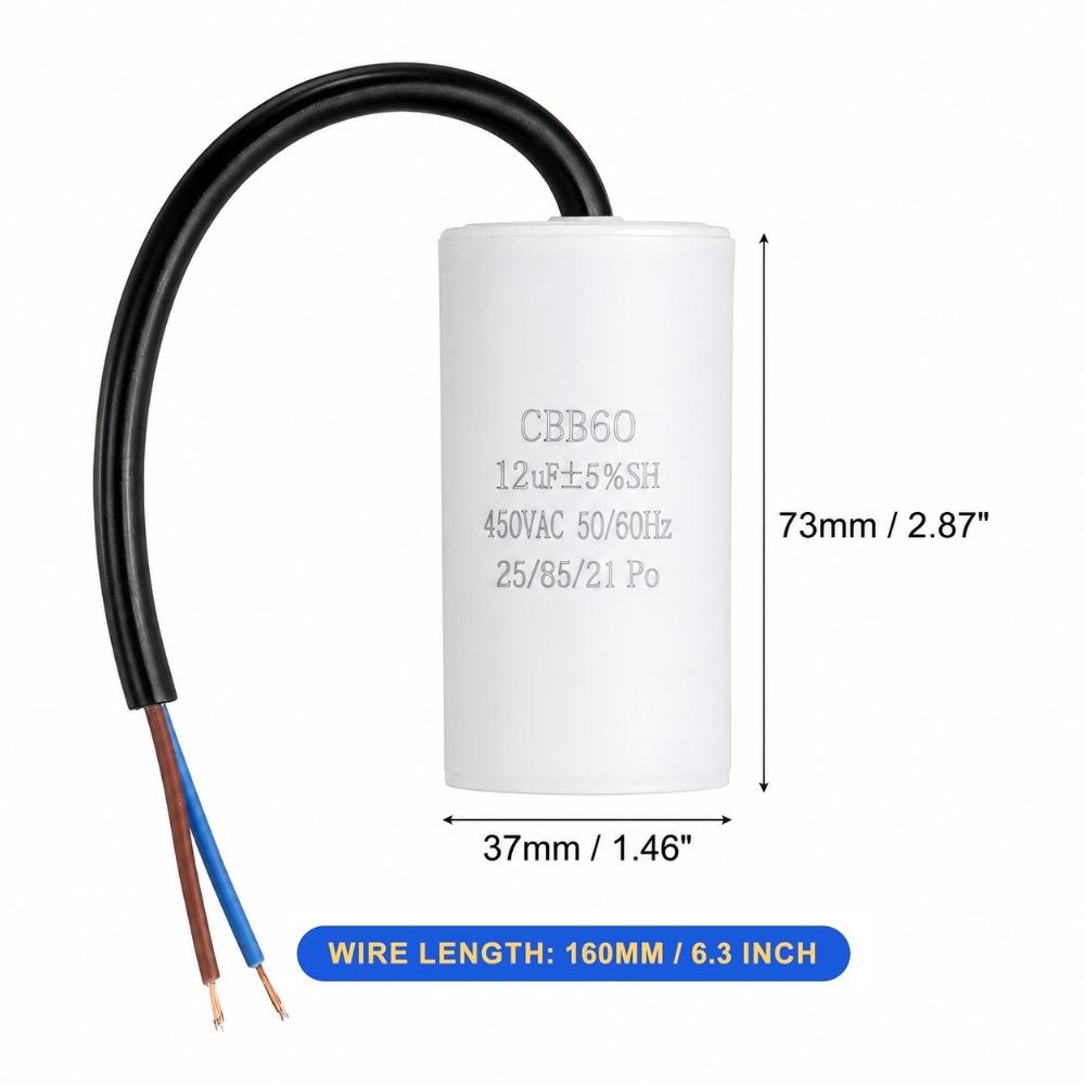 450V CBB60 Capacitor 50/60Hz Water Pump Capacitor Durable Start Capacitor