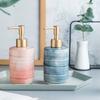 Creative Color Bathroom Soap Bottle Ceramic Round Shampoo Bottle Apartment Hotel  Lotion Pump Bottle Hand Toilet Soap Bottle