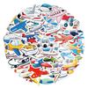 60 Cartoon Airplane Stickers for Kids - Waterproof Decorations for Suitcases, Guitars, Computers, Skateboards, and Cups