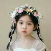 Lace Bow Flower Butterfly Headband Rhinestone Decor Lolita Headband Elegant Pearl Headband  Kids