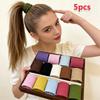 5pcs New Colorful Wide-Band High-Elasticity Hair Ties, Women's Fashion Simple Wide-Band Black Basic Hair Ties, Hair Bands, Ponytail Holders