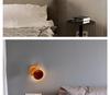 Nordic Moon Eclipse Wall Lamp: Creative Lighting Fixture for Corridor, Stairway, Bedroom, Living Room, or Bedside Decor.