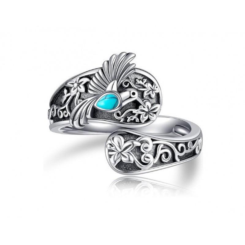 Moonstone spoon ring, Victorian vintage relief bow, Bosnian ring.