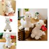 Cute And Adorable Plush Alpaca Toy Perfect Birthday Gift For Girls With Long Fur And Soft Pp Cotton Filling 30cm/0.16kg White