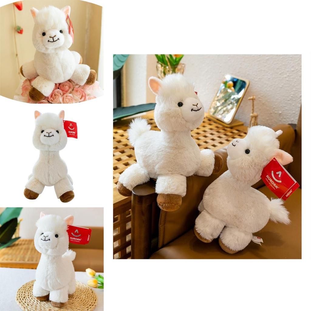 Cute And Adorable Plush Alpaca Toy Perfect Birthday Gift For Girls With Long Fur And Soft Pp Cotton Filling 30cm/0.16kg White