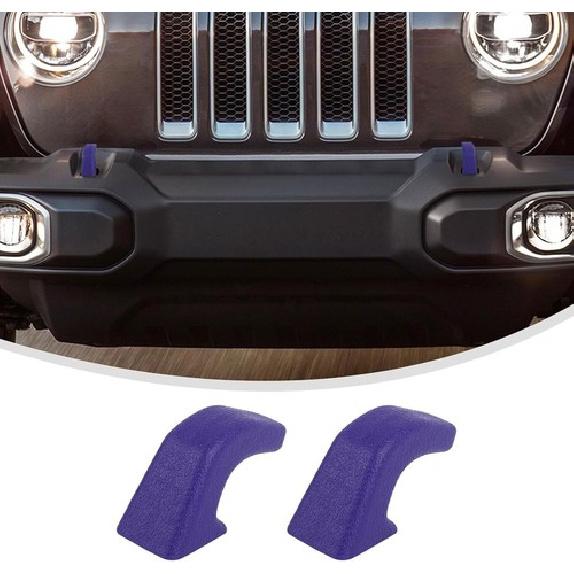 2x Front Bumper Tow Hook Cover Trim For Jeep Wrangler JK JL JT Accessorie Purple