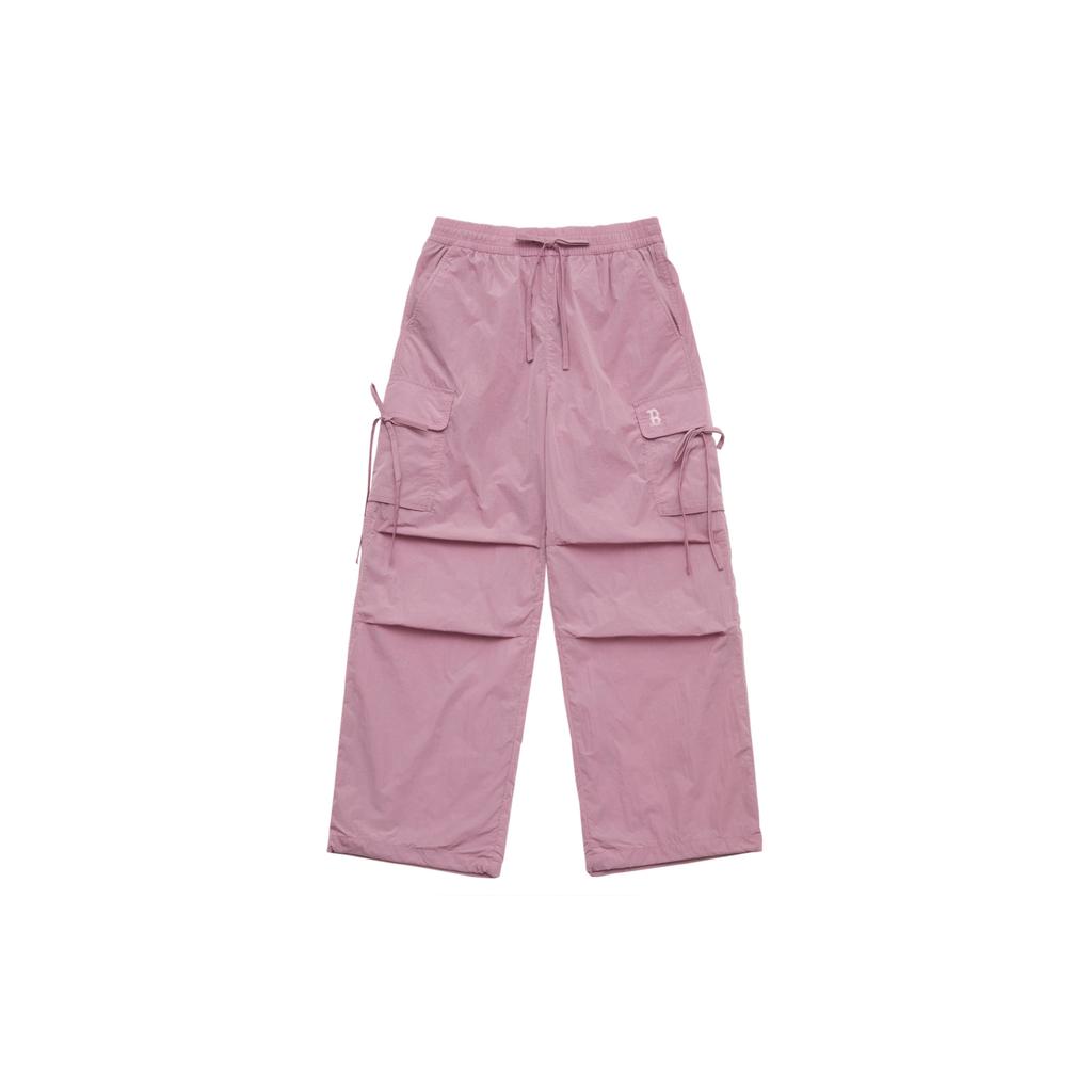 New MLB Boston Red Sox Basic Collection SSS25 Cargo Pants Women's Heather Gray Purple 3FWPB0653-43PPM