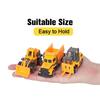 1/64 Scale Big Trucks Set Mini Alloy Diecast Car Model Toys Vehicles Carrier Truck Helicopter Tank Fire Truck Engineering Car Toys for Kids