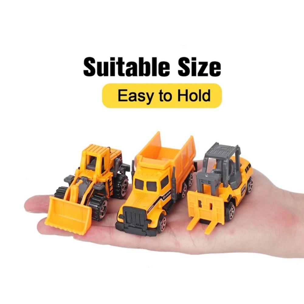 1/64 Scale Big Trucks Set Mini Alloy Diecast Car Model Toys Vehicles Carrier Truck Helicopter Tank Fire Truck Engineering Car Toys for Kids