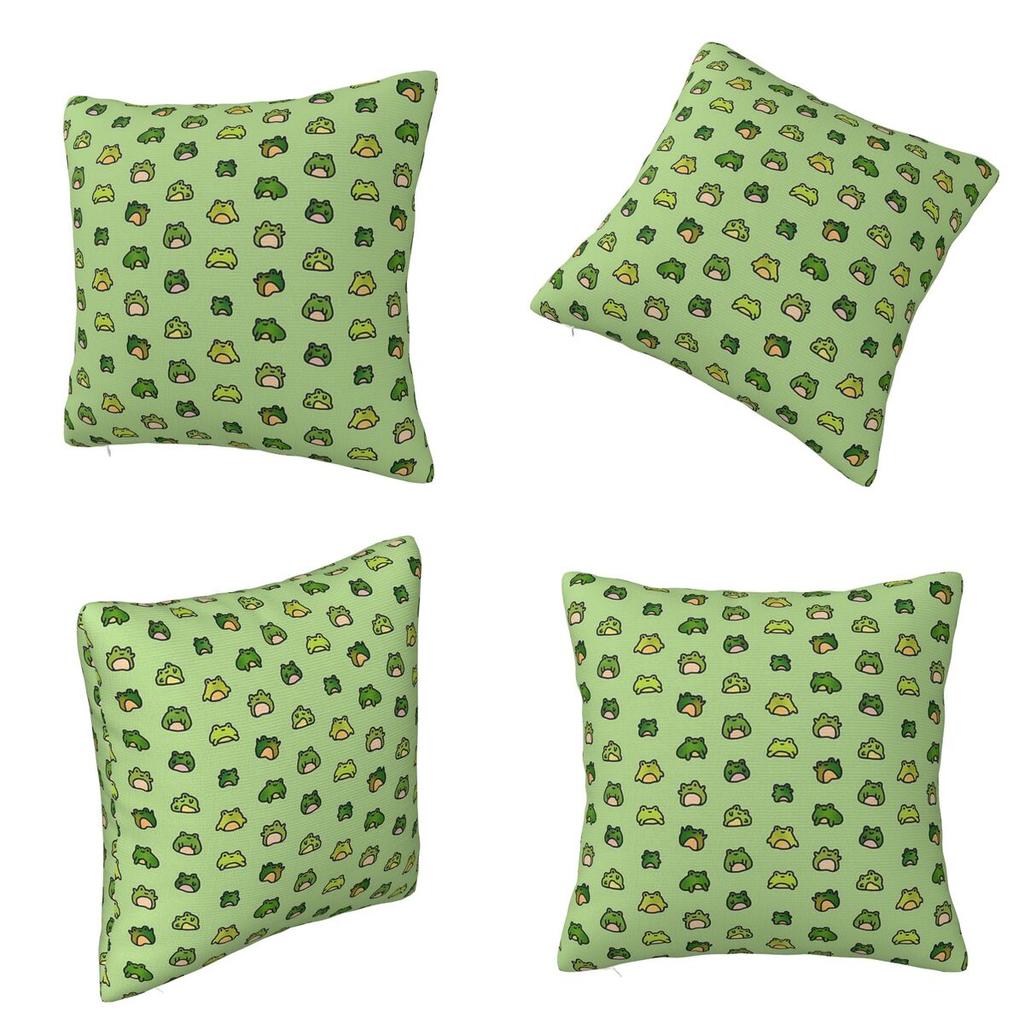 Frogs Doodle Square Pillowcase Cushion Cover Pillow Case Throw Pillow Cover for Home Bedroom Car