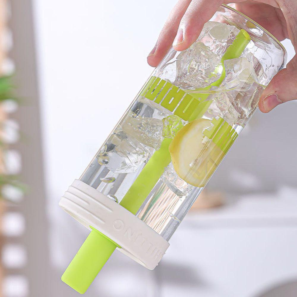 Glass Tea Separation Straw Cup High Temperature Resistant Leak-proof Tea Separating Bottle Large Capacity Student Water Cup Gift