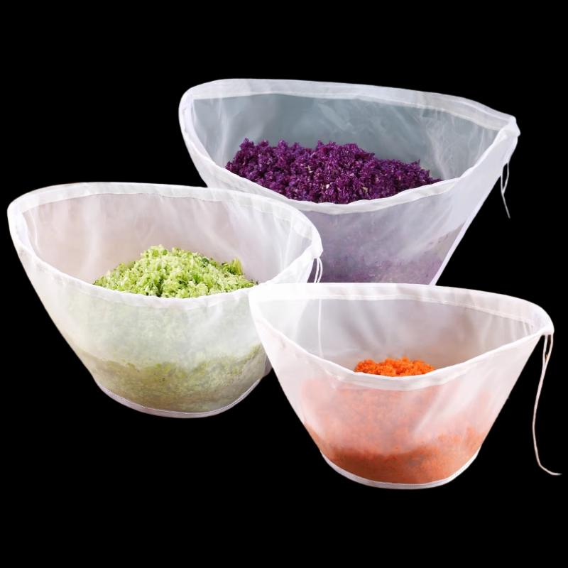 Dumpling & Vegetable Filling Squeezing Mesh Bags - 10-Piece Set