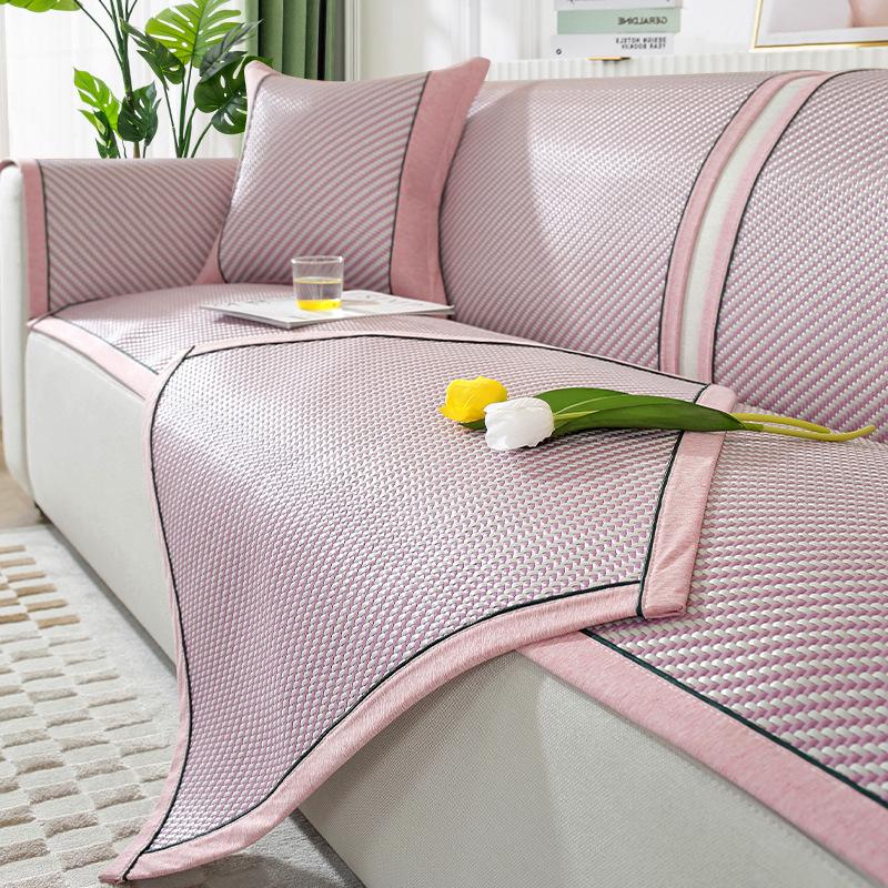 New Rattan Mat Sofa Mat Cushion Summer Summer Seat Cushion Non-Slip Sofa Seat Cushion Light Luxury High Sense